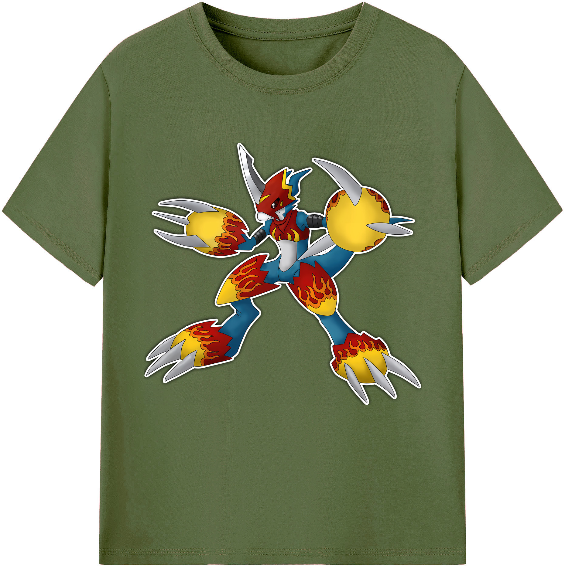 （画像用） Digimon デジタルモンスター/デジモン 綿100％半袖Tシャツ（フロントプリント）